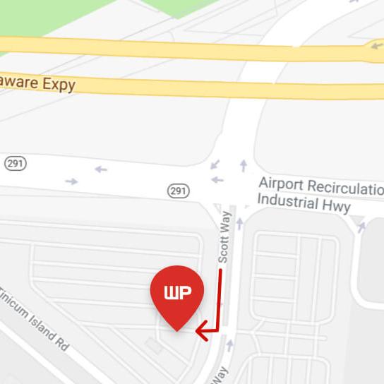 Map of WallyPark PHL entrance
