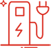 Electric Vehicle charging icon